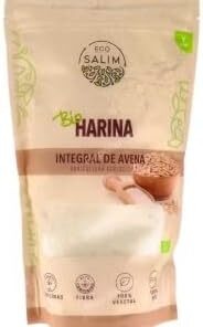 Harina Integral de Avena, Vegana, 500 g, Pack de 3