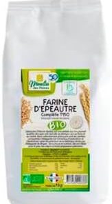 Harina de Espelta Integral T150, 1 kg. Pack de 2