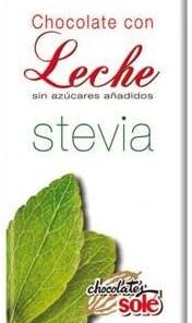 CHOCOLATE con leche y stevia 100gr.