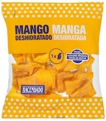 "Mango deshidratado Hacendado sin azúcar añadido Paquete 60 g Pack 2"