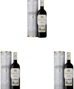 Marques De Riscal Vino Tinto Reserva Denominación de Origen Calificada Rioja, Variedad Tempranillo, 24 Meses en barrica, Botella Mágnum con cánister de 1,5 L (Paquete de 3)
