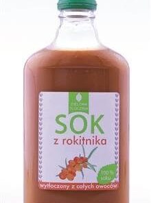 100% jugo de espino amarillo extraído de frutas enteras 200ml Zielona tłocznia