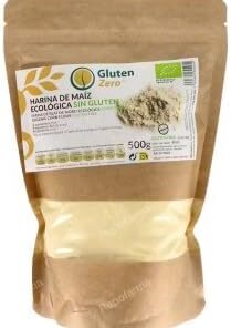 Harina de Maíz sin Gluten, Formato en Polvo, 500 g. Pack de 3