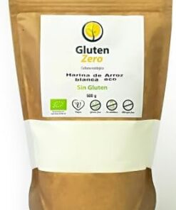 Harina de Arroz Blanca, Sin Gluten, 500 g. Pack de 3