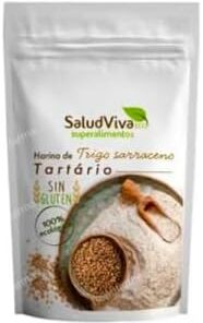 Harina de Trigo Sarraceno Tartario, Sin Gluten, 100%, 250 g. Pack de 2