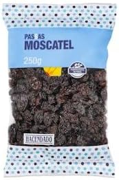 "Pasas moscatel sin semillas Hacendado Paquete 250 g Pack 2"