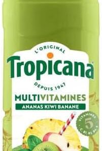 Tropicana Jugo multivitamínico piña kiwi plátano 1L