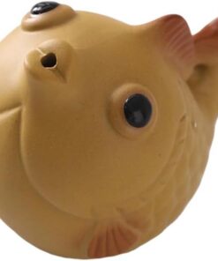 Encantadora decoración de sala de té de arcilla de uva con plan participativo de burbujas de cuatro mil donaciones y exhibición de estatua de té artesanal