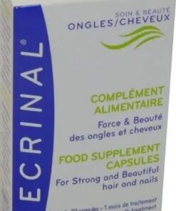 Ecrinal Cápsulas Complemento Alimentario Cabello y Uñas 30 ud | 1 Mes de Tratamiento, Aminoácidos Esenciales, Vitaminas y Oligoelementos, Extractos Botánicos, Fórmula Sinérgica