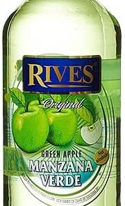 Licor Sin Alcohol Manzana Verde Rives de 70 cl - España - Destileria Rives (Pack de 1 botella)