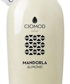 Licor de Crema de Almendra Ciomod Sicily | 500ml, 17% ABV, Producto italiano de primera calidad, Deliciosa cremosa y suave, Creado por licoreros artesanales en Modica (Crema de Almendras)