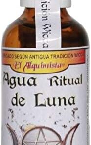 AGUA DE LUNA (producto wicca Certificado) con piedra Luna