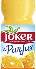 Joker - Jugo de naranja 100% puro sin pulpa/sin azúcares añadidos, botella de 1 l