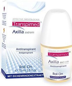 Transpimed Axilla Extrem Antitranspirante Axilas Desodorante 75 ml Roll On con Extracto de Corteza de Roble