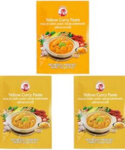 COCK Pasta de curry amarilla, medianamente picante - 1 x 50 g (Paquete de 3)
