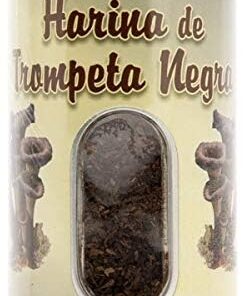 Frutobos - Harina de Trompeta Negra - Craterellus Cornucopioides - Ideal para Guisos - Estofados y Salsas- 50 Gramos