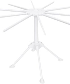 Healeved Estante Plegable Diseño de Abanico de Abs para Secar Pasta y Fideos y Patas Antideslizantes, Adecuado para Familias y Tiendas de Fideos