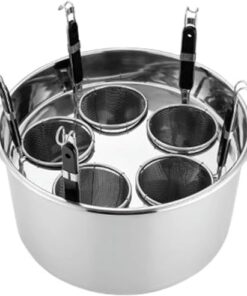 Ollas para Pasta Olla de Acero Inoxidable para cocinar Pasta con Cesta de inserción de colador, Juego de Olla para cocinar albóndigas de Pasta, Fideos y Verduras para el hogar, Cocina, resta
