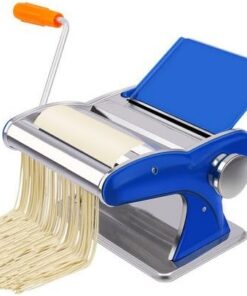 CGOLDENWALL Máquina manual para hacer fideos para pasta y pasta para hacer albóndigas, prensa de fideos Wonton, 8 ajustes de grosor ajustables, material de acero inoxidable (23mm45mm9mm ancho de