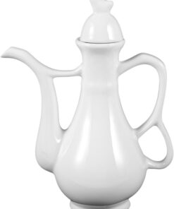 BESTOYARD Olla de vino de cerámica para uso en el hogar, restaurante, elegante jarra para servir licor, estilo tradicional chino, diseño resistente a altas temperaturas, para sake y otros vinos
