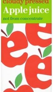 Nublado Ansioso presionado jugo de manzana 1 Litro (paquete de 8 x 1ltr)