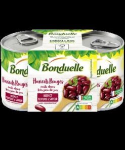 Bonduelle Frijoles rojos cosechados frescos, 2 x 125 g
