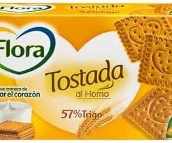 GALLETAS TOSTADAS AL HORNO FLORA 450 GR.