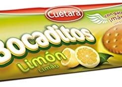 CUETARA - Bocaditos Rellenos de Galletas con Limón (150g) x4
