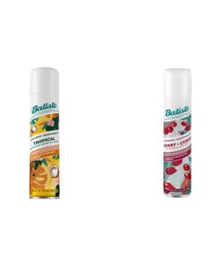 Batiste Tropical Coconut Exotic Dry Shampoo Champú (Ad1161), Incoloro, Aromatic, 200 Mililitros & Cherry Dry Shampoo Champú, Fresh, 200 Mililitros