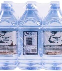 Agua de Mar hipertónica 2 litros (Pack de 6 uds) - Envase de Plástico Libre de Bisfenol A y Ftalatos - Aqua de Mar - Múltiples beneficios - Captada en el Parque Natural Cabo de Gata (Almería)