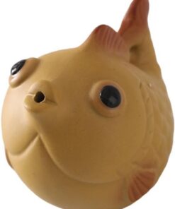 Genérico Escultura artística de Mascota de té de Arcilla de con función de Burbuja Artesanal para Amantes y recolectores de té Mascota Que sopla Burbujas