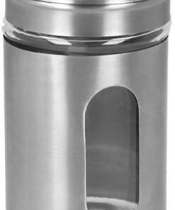 METALTEX 100 ml - Dispensador de especias (acero inoxidable, cristal, 5 cm)