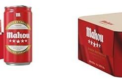 Mahou 5 Estrellas, Cerveza Lager, Pack 24 Latas x 25 cl + 28 Latas x 33 cl