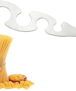 Herramienta medidora de pasta de fideos espaguetis, regla de espaguetis en forma de S, medidor de espaguetis de acero inoxidable, medida de control de porciones de pasta para utensilios de cocina