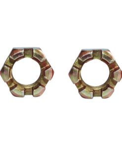 PRO BAT Tuercas hexagonales ranuradas M12 para moto de coche, biela de rueda de alxe Hub Castle Nut para 150cc 250cc Quad Dirt Bike ATV Buggy, 2 unidades