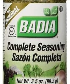 Sazonador completo sin gluten 99,2 g en bote Mezcla de especias y condimentos multiusos para carnes, pollo, pescado, verduras, sopas y arroces