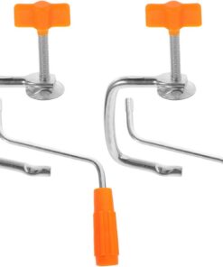Toyvian 2 Juegos Accesorios para Máquinas de Fideos Mango y Clip de Repuesto Abrazadera para Máquina de Pasta Mango para Manual de Pasta de Fideos Casera