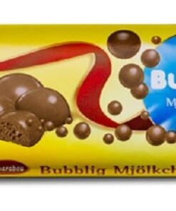 Marabou Bubblig - Chocolate con Leche Aireado Original Sueco - Pack de 3 Barras x 60g