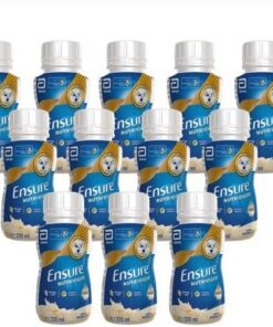 Ensure Nutrivigor - Complemento Alimenticio para Adultos, con HMB, Proteínas, Vitaminas y Minerales, como el Calcio - Sabor Vainilla - Pack de 12 Botellas x 220 ml