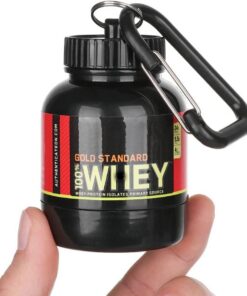 Botella de proteínas portátil, mini contenedor para deportes al aire libre, suplementos nutricionales, almacenamiento de polvo, contenedor para llevar, llavero, embudo, pastillero, taza de agua,