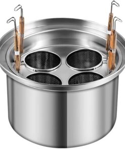 Juego de Olla para Pasta de Acero Inoxidable/Juego de Inserto para Olla para Pasta de Acero Inoxidable Comercial con Divisor y colador para Pasta, Fideos y Verduras [Clase energética A]