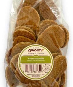 1 X Gwoon Mini Stroopwafels 300 g | Las bolsitas stroop de los Países Bajos, galletas holandesas | Stroop | caramelo
