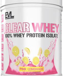 Evlution Nutrition Clear Whey - 100% aislado de proteína de suero - para crecimiento muscular, fuerza y recuperación - 20 g de proteína aislada por porción - Absorción rápida - Sin gluten y grasa - 1