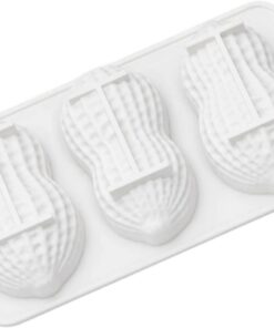 Molde para hornear pudines de maní de 3 cavidades Mousses de silicona de grado alimenticio Moldes para pasteles para reuniones familiares y celebraciones Herramienta para hornear pasteles de silicona