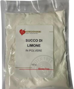 Bongiovanni Bontà Naturali Limón en polvo (Jugo), 100 g (Paquete de 5)
