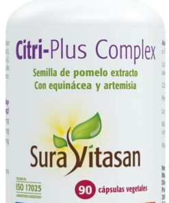 SURA VITASAN Citri-Plus Complex 90 Cápsulas | Extracto de Semilla de Pomelo Concentrado, Equinácea y Artemisia, Soporte para las Defensas Naturales, Bienestar Orgánico