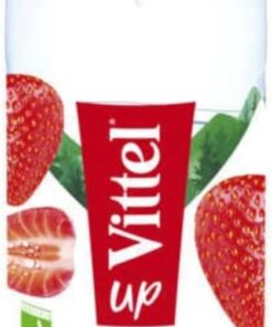 Vittel Up - Botella de agua aromatizada para fresa orgánica, 1 litro