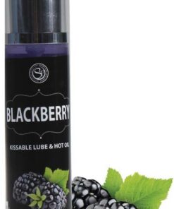 SECRET PLAY - Lubricante con Efecto Calor & Aceite de Masaje 2 en 1 | Textura Sedosa para Juegos de Pareja | Sensación Estimulante y Comestible | Sabor Mora | 50 ml