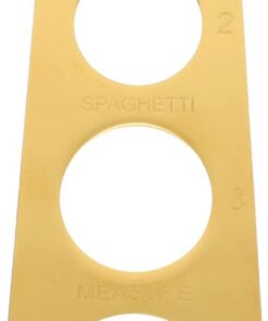 Regla Medidora de Espaguetis de Acero Inoxidable Dorado de 4 Orificios | Compacta y Fácil de Limpiar, Uso Doméstico, Herramienta para Pasta y Fideos