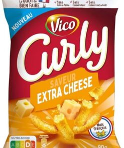 VICO Curly Galletas sopladas de queso 90 g